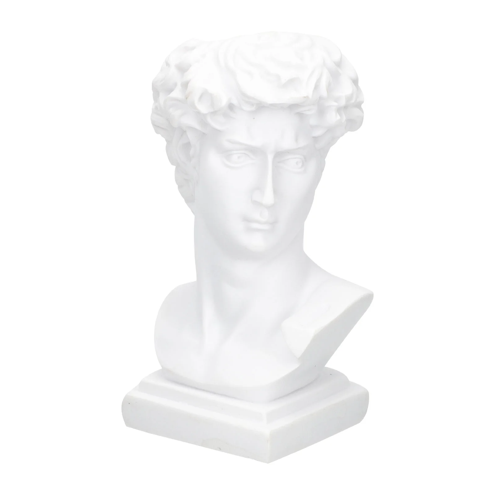 

Statue David Holder Vase Planter Head Greek Brush Flower Resin Sculpture Pen Bust Pot Human Container Makeup Gypsum Succulent