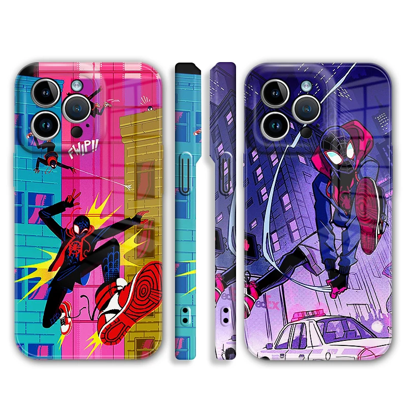 

Marvel Spiderman Hero For iPhone 14 13 12 Mini 11 XS Pro Max X XR 8 7 6 Plus SE 2020 Feilin Phone Case Hard Cover