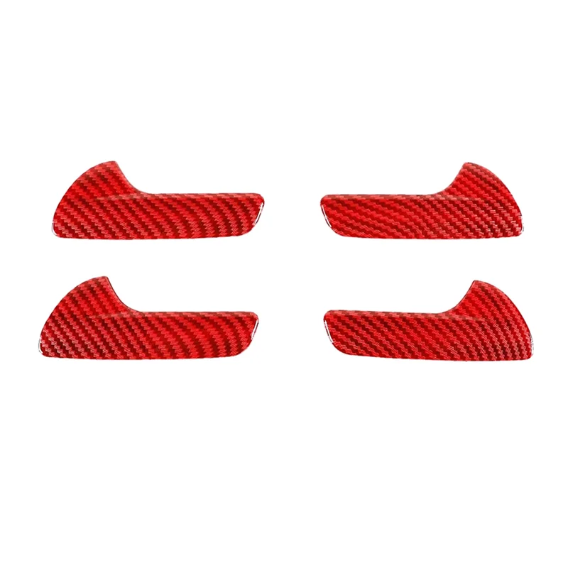 

Внутренняя дверная ручка Чаша отделка крышка украшение для 2011-2020 Jeep Grand Cherokee аксессуары, ABS красное углеродное волокно