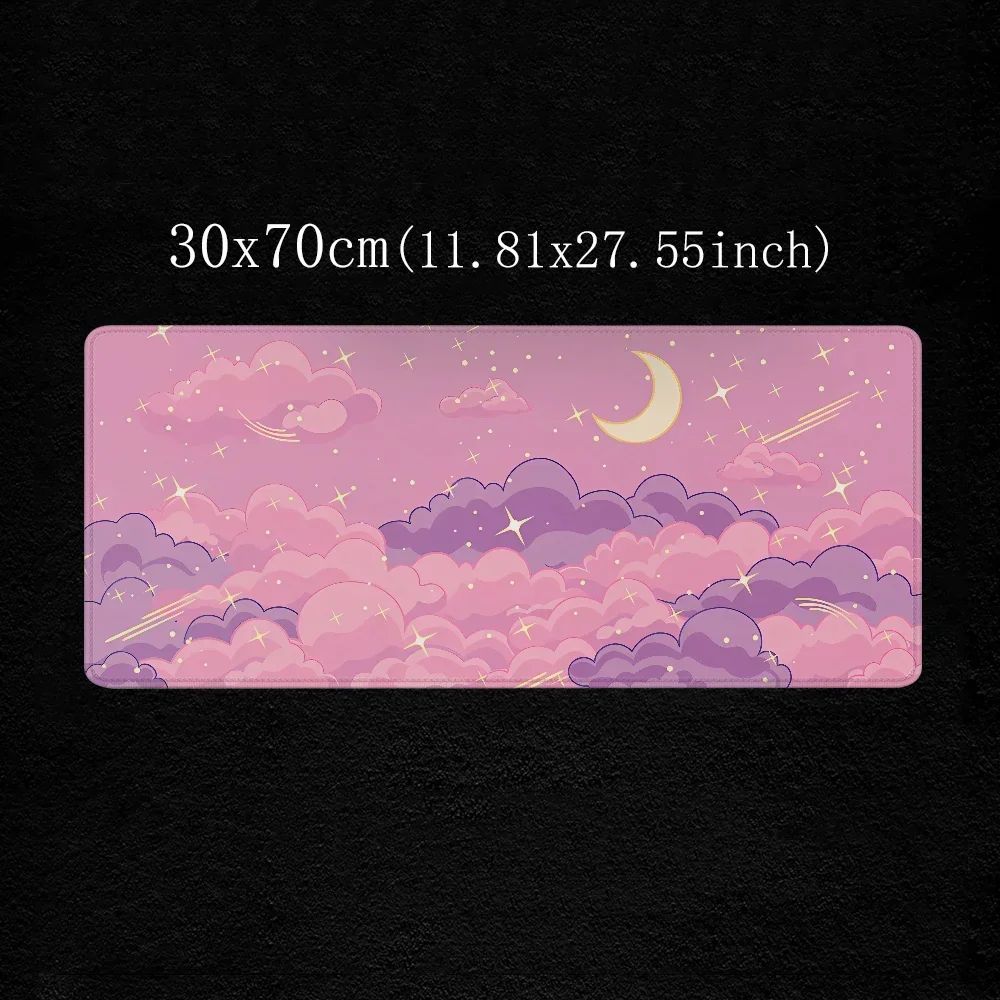 Большой коврик для мыши розовый Skyscape игровые аксессуары коврики резиновые 900x400