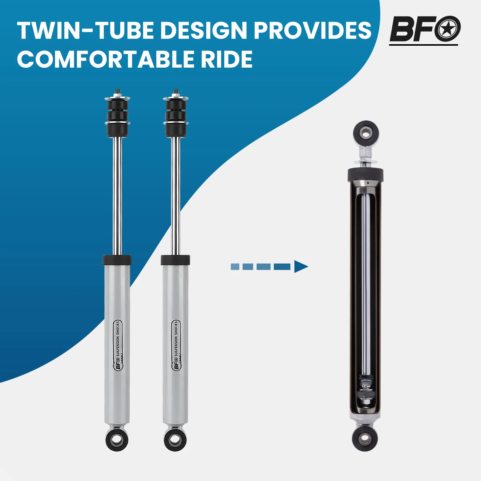 Поднятые задние амортизаторы 0-3 дюйма для Toyota 4Runner 2003-22 FJ Cruiser 2007-14