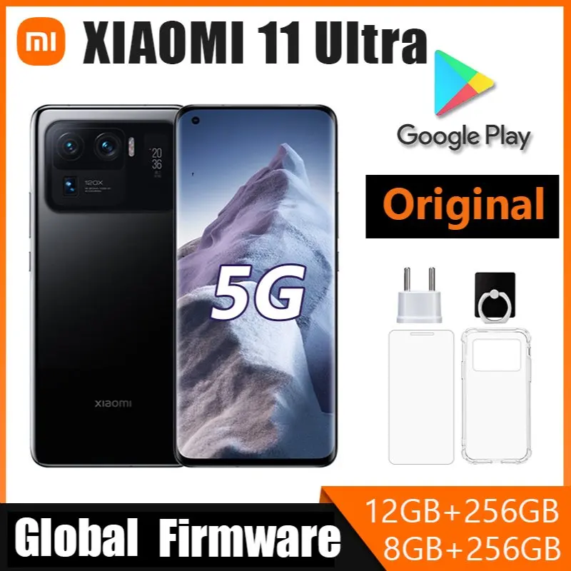 Xiaomi Mi 11 Ultra Smartphone Snapdragon 888 Octa-core 5G Cellphone 5000mAh Battery 50MP Camera 6.81” Display Android