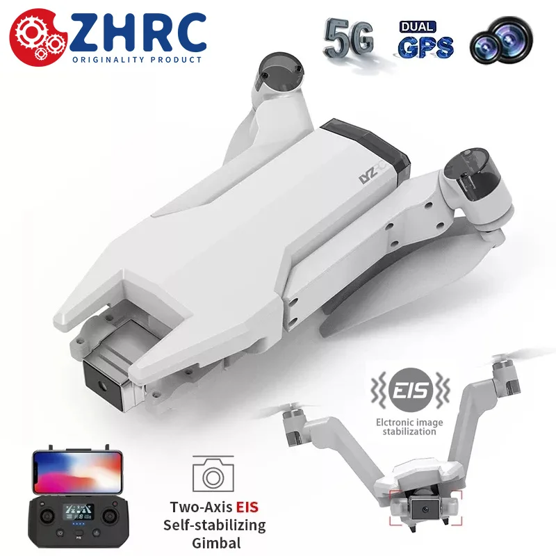 

2022 New Drone Profesional GPS 2-Axis Gimbal EIS FPV 5G Wifi RC Quadcopter 1.2KM Brushless Foldable Dron VS F11 4K PRO SG906