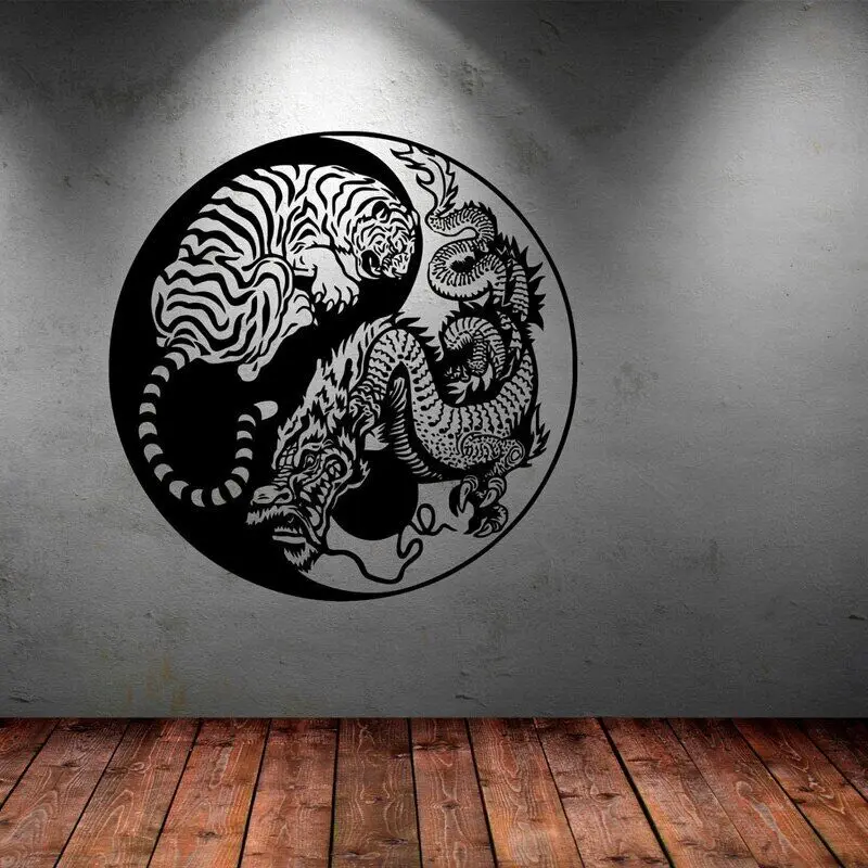 

Виниловая наклейка "Дракон и тигр ин Ян"