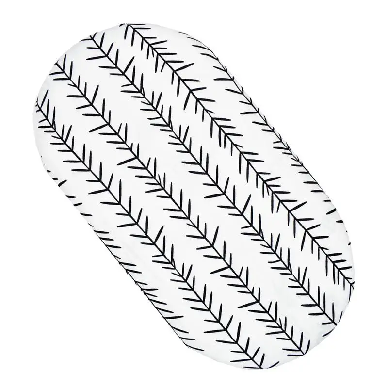 

Чехол для колыбельки нейтральные Натяжные простыни для кроватки, натяжные простыни для стандартных уютных простыней для малышей, Моющиеся ...