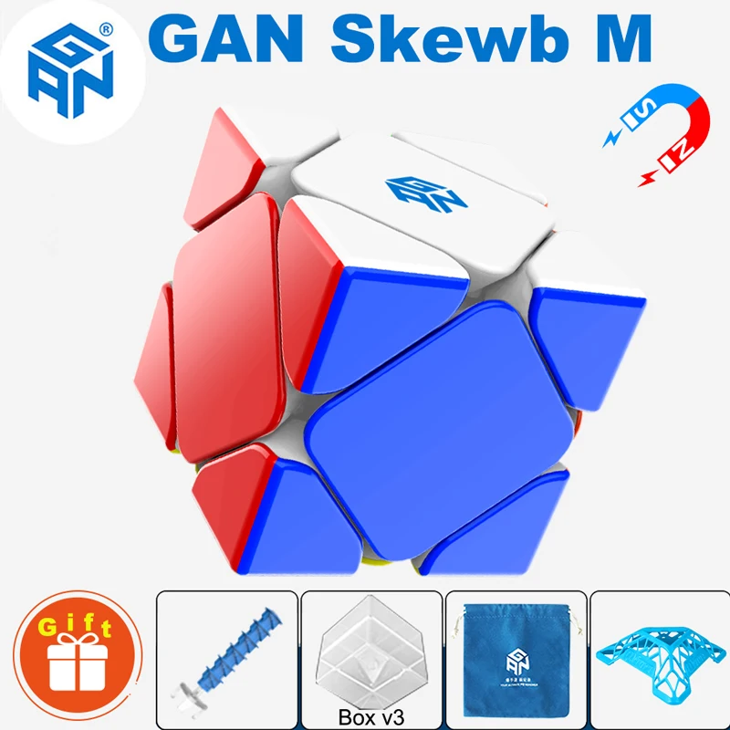 

GAN Skewb Magnetic Magic Cube 3x3 Professional 3×3 Special Speed Puzzle Fidget Toy Free Shipping Magnet Cubo Magico For Kids