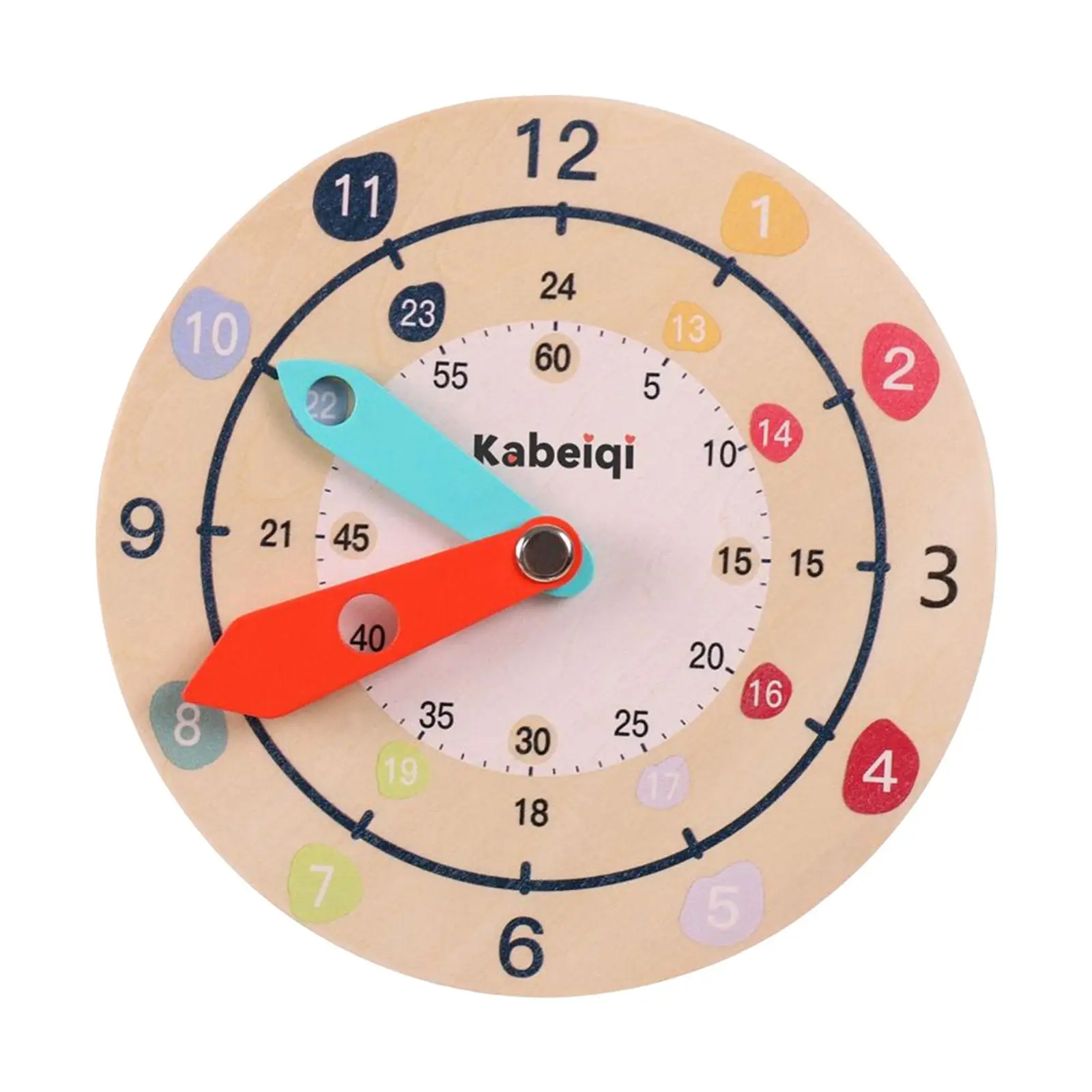 

Clock Teaching Montessori Early Learning Educational Toy Hour Minute Second