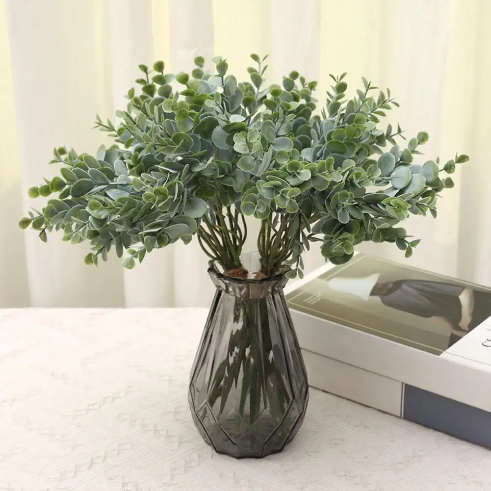 

Simulation Plant Beautiful Eco-friendly Vivid Flower Arrangement Faux Money Leaf Home Decor Artificial Eucalyptus Fake Plant