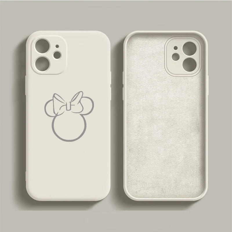

Cute Cartoon mouse white phone case for iphone 11 13pro 12 14PRO X XS Max XR 7 8 Plus 13 14plus white label soft TPU Cover
