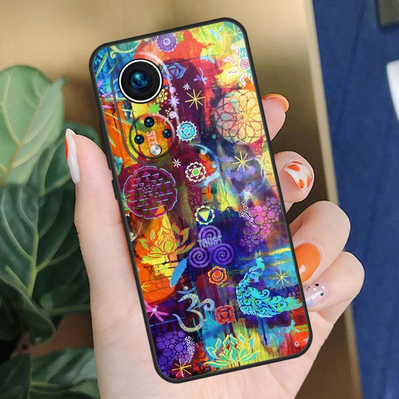 Чехол Mandala Chakra Yoga для Honor Magic 7 Pro 5 6 Lite X9a X8a X8 X9 X8b X9c X9b 50 70 90 200 Cover