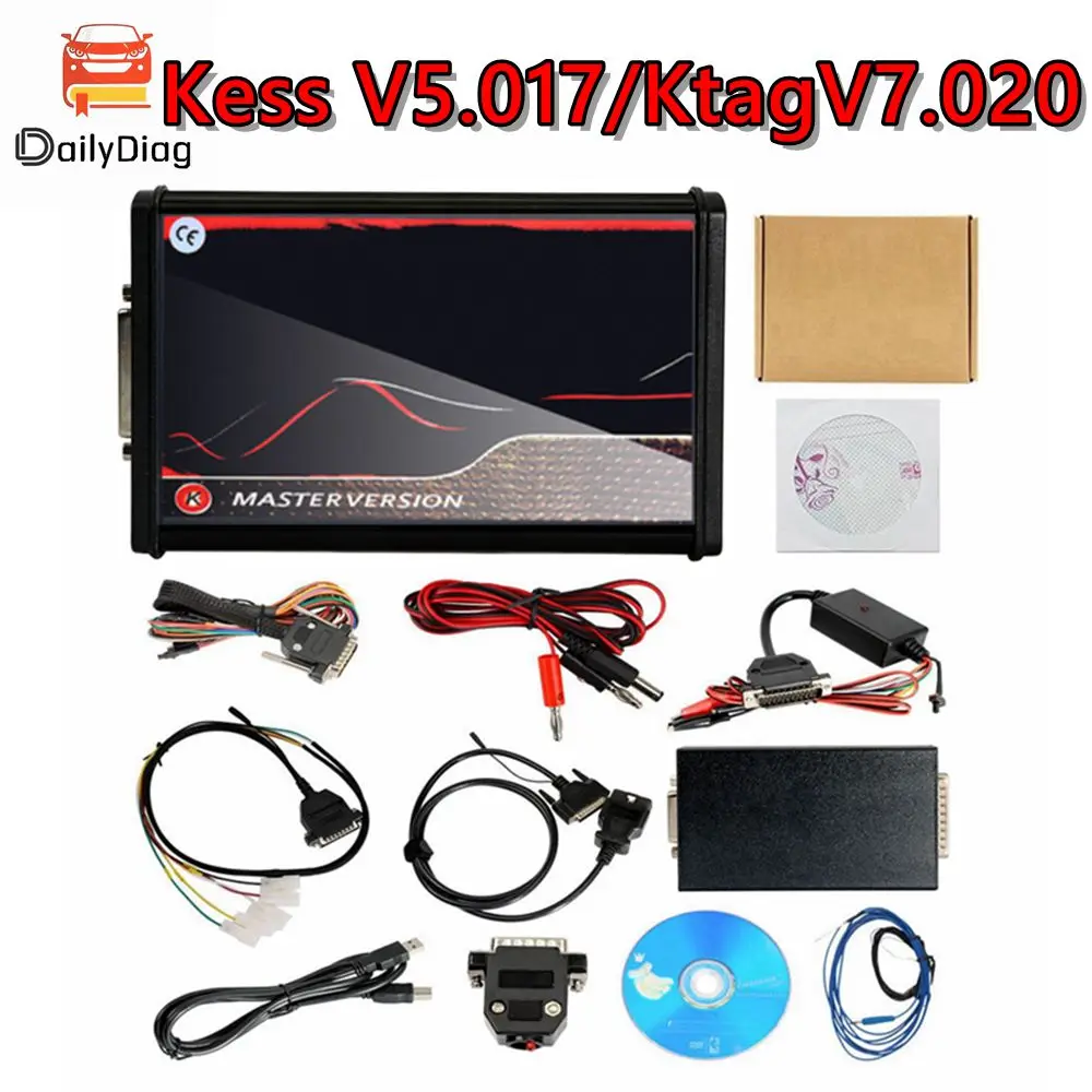 Новинка KTAG V7.020 V2.25 4 светодиода красная печатная плата Европейская версия KESS V5.017 V2.80 онлайн Версия OBD2 ECU чип инструменты для настройки без жетонов ограничено