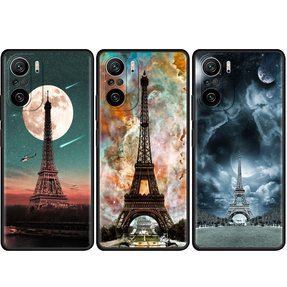 Модный чехол с Эйфелевой башней для Xiaomi Redmi Note 9S 9 8 10 Pro 11 7 8T 9C K40 9Pro черный мягкий из