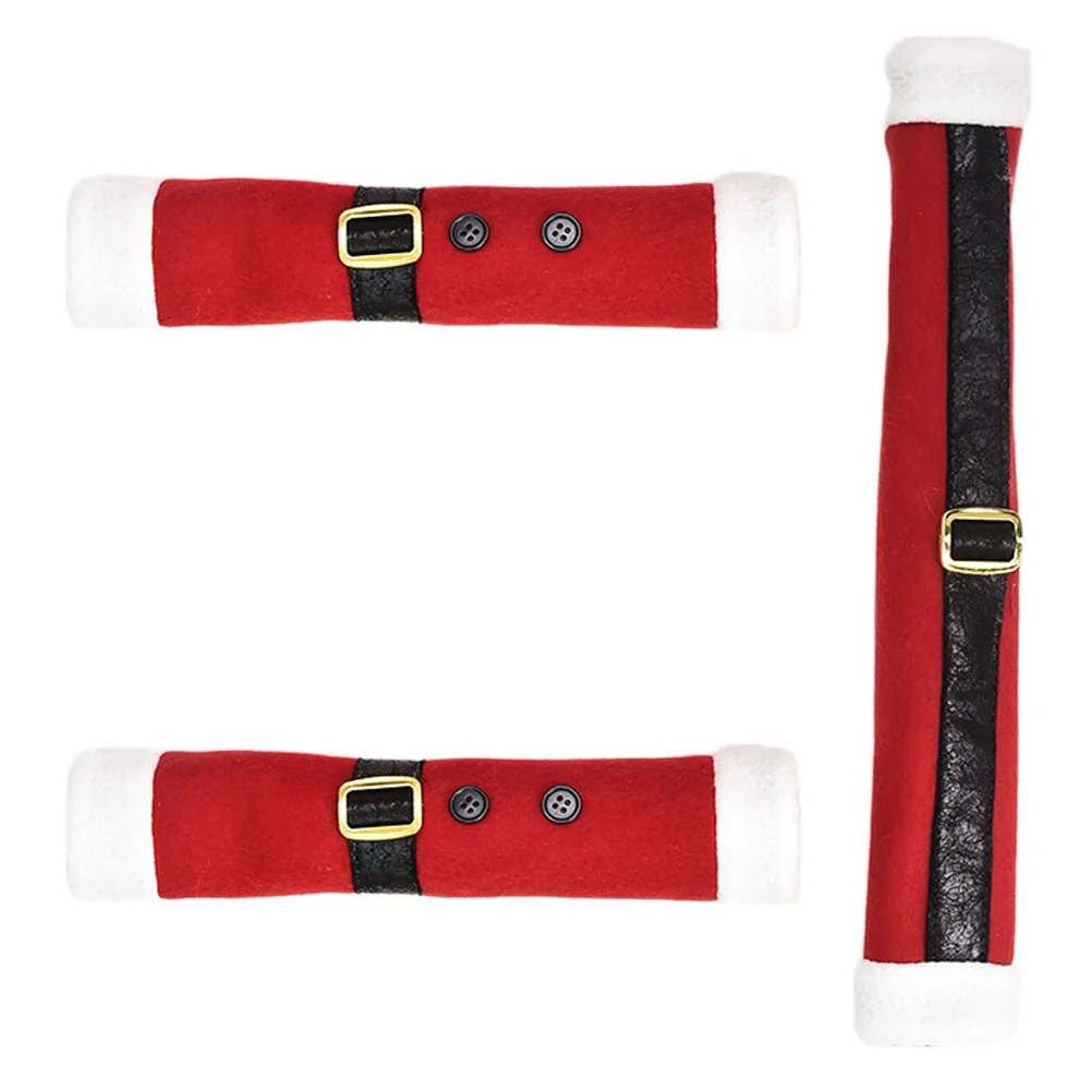 

3Pcs Christmas Handle Cover Christmas Oven Handle Covers Fridge Handle Protector Christmas Door Handle Covers