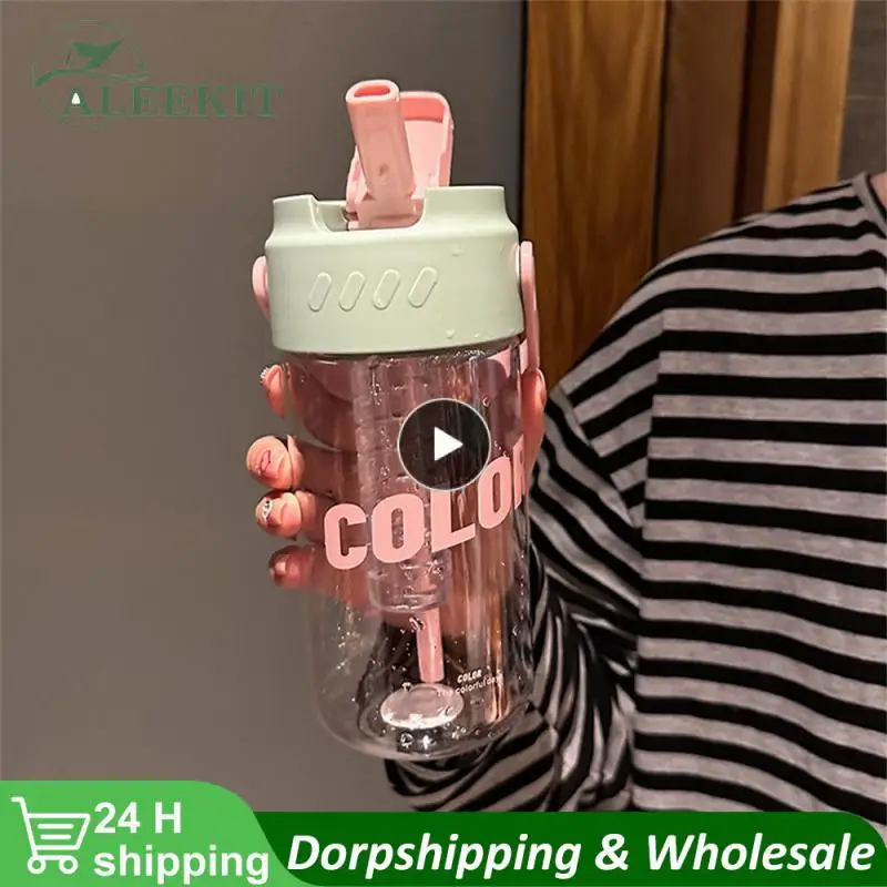 

Comfortable Pc Outdoor One Key To Open The Cover Not Afraid Of Hot And Cold Transparent Food Grade Thicken Portable Handle Easy