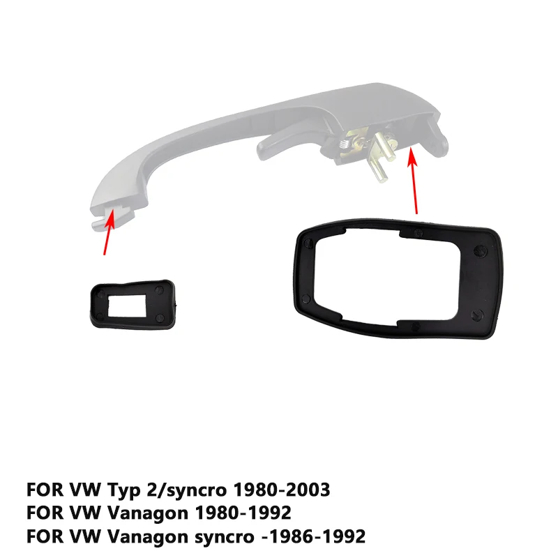 FOR VW Type 2 / Syncro Vanagon Syncro Front Door Handle 251837205 Rubber Pad 251837209 21837211