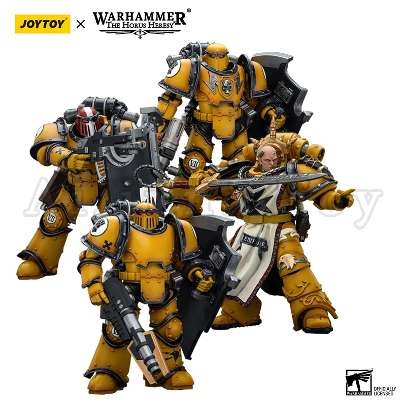 Фото Фигурка JOYTOY 1/18: Имперские Кулаки, Ересь Хоруса, Сигизмунд, Первый Капитан и Отряд Легионов MkIII Breacher, аниме-модель №1