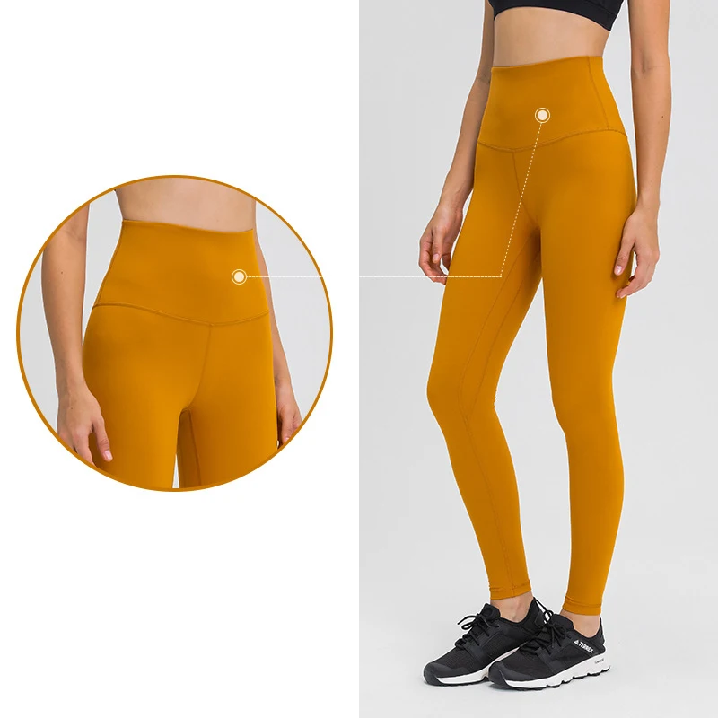 

NWT Luluwomen Quality Sports Leggings Super Elastic Yoga Pants Fitness Push Up High Waist Gym Tights Athletic Workout Sportswear