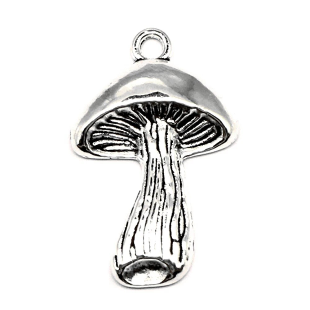 

5 pieces 19x29mm Mushroom charms Jewelry making best gift