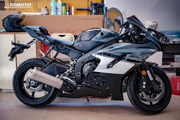 

New ABS Fairings Kit Fit For YAMAHA YZF-R6 R6 2017 2018 2019 2020 2021 2022 17 18 19 20 21 22 Bodywork Set Gray