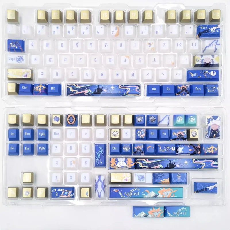 Honkai: Набор колпачков для клавиш Star Rail Sunday с индивидуальным вишневым профилем PBT