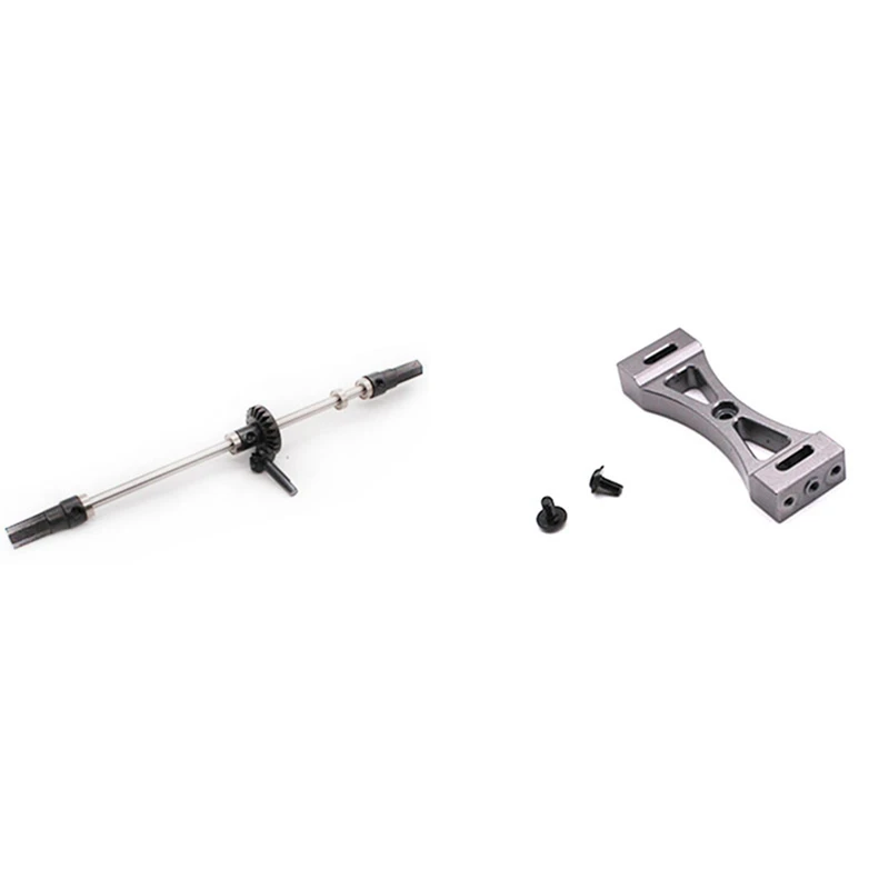 

1 Pcs Upgrade Metal Gear Bridge Axle Spare Parts Metal Front Rear & 1 Pcs Metal Bracket For WPL