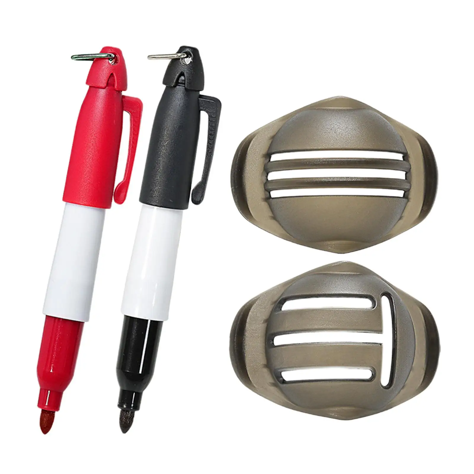 2x набор маркеров для мяча гольфа инструмент выравнивания подарка мужчин