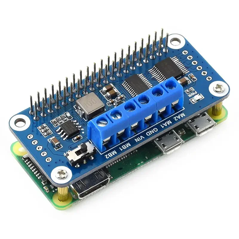 Фото Плата драйвера двигателя Y22A для Raspberry Pi с интерфейсом I2C PCA9685 для автомобиля №1