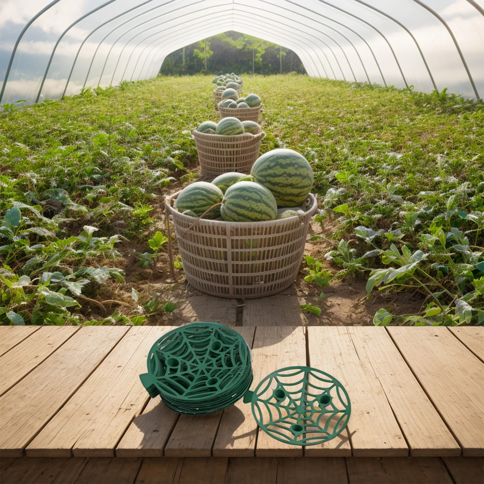 Эффективная подставка для арбуза овощей и фруктов поддерживающая корзина