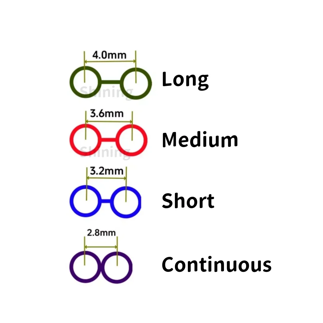 Стоматологические ортодонтические 2-цветные эластичные резиновые брекеты с