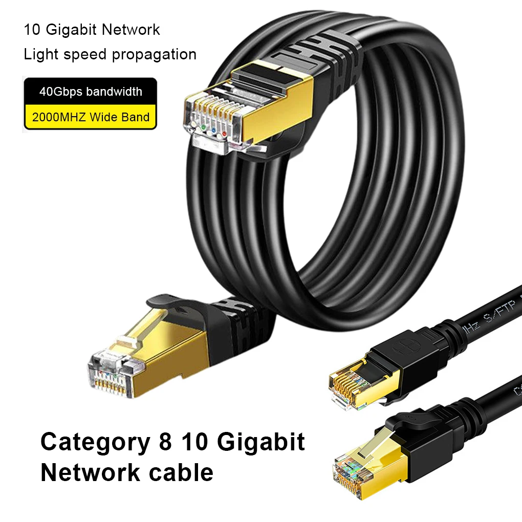 

Network Cable Fast Speed Internet Cord Router CAT8 Cables Replacement