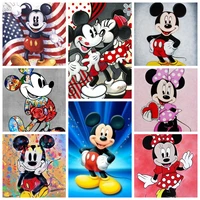 disney 5d diamond painting round drill diamond embroidery animals mickey minnie mouse pictures of rhinestones mosaic home decor