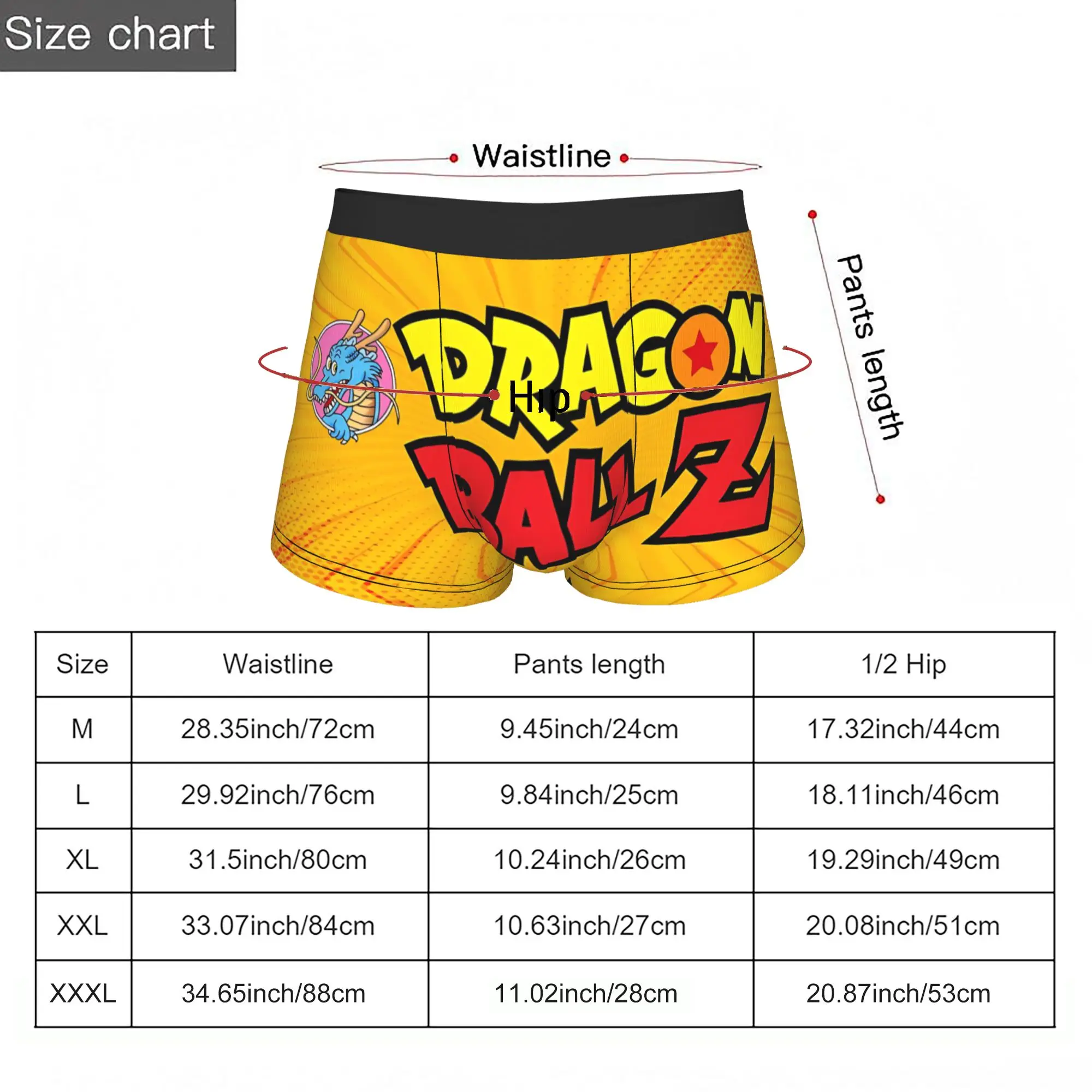 Модные боксеры в стиле манги Dragon Ball, мужские трусы с принтом, шорты-боксеры, нижнее белье для мужчин (art.: 3920dc40374b3) - 3920dc40374b3