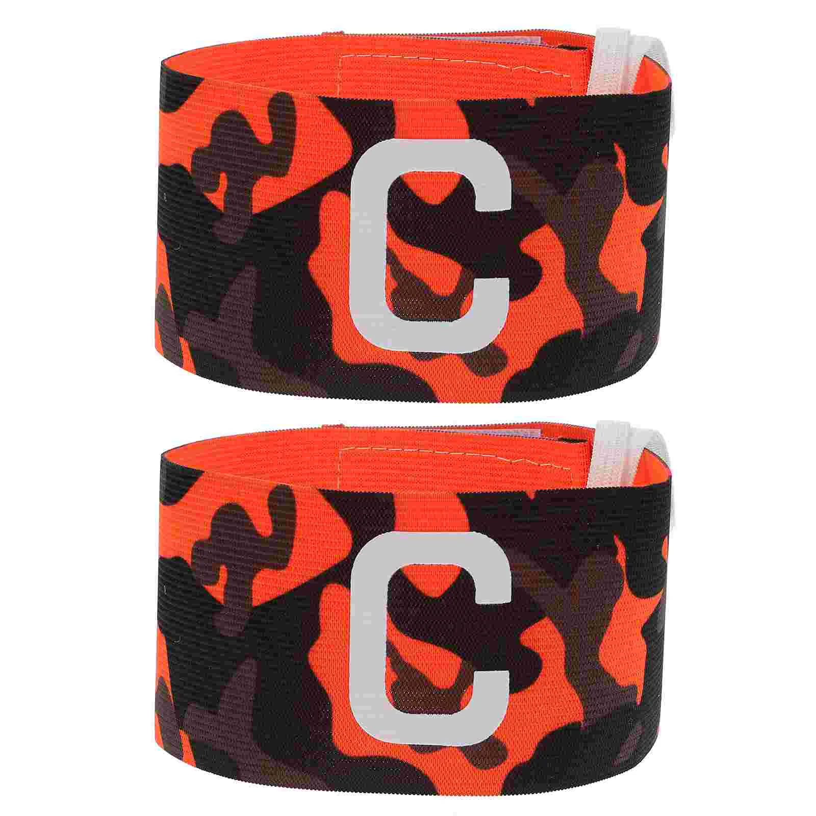 

2pcs Adjustable Fine Practical Fashionable Captain's Armbands Soccer Leader Armbands for Men