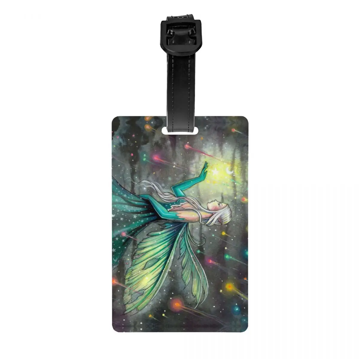 

Ярлыки для багажа со звездами и душевыми феями, Фэнтезийный дизайн, персонализированные ярлыки для багажа Молли Харрисона, личная Обложка, имя, идентификационная карта