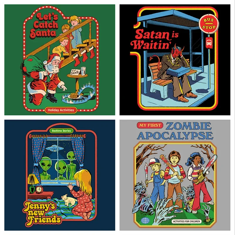 My First зомби Apocalypse сатана ужас футболка мужские Смешные демоны Мрачный Жнец