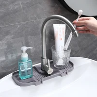bathroom faucet absorbent mat sink splash guard drain pad water splash catcher mats sink countertop protector organizer kitchen