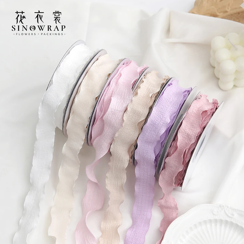 Sinowrap 10Y 1-дюймовая монохромная драпировка лента материалы для рукоделия головной убор для волос банты Одежда Рождественская лента для дерэкшн