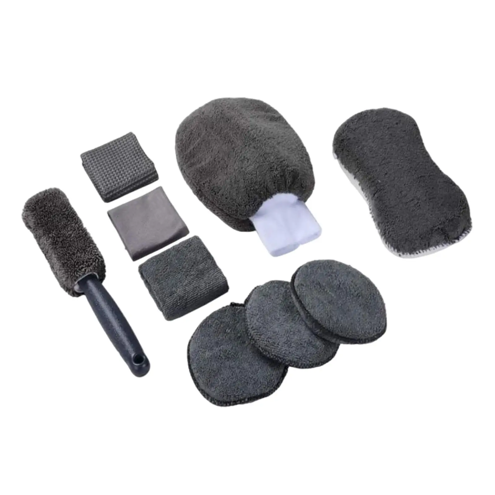 

9Pieces Car Cleaning Kit Professional for Cleaning Wheels Windows Hoods