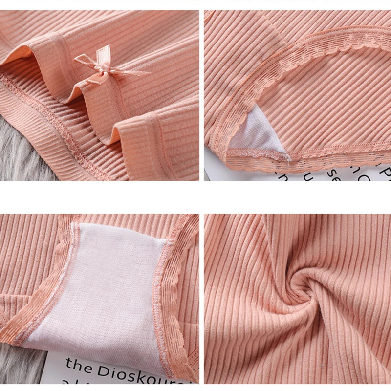 Трусики женские х/б с заниженной талией бантиком