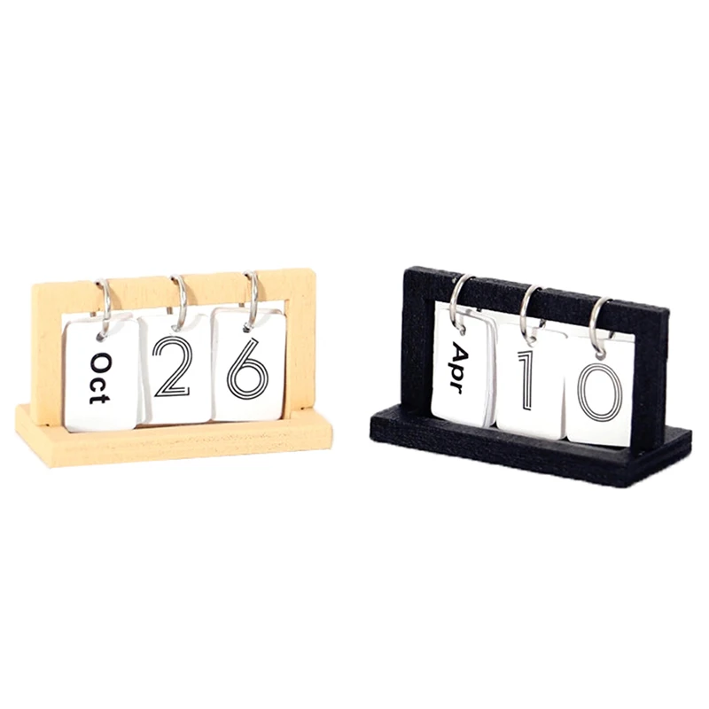

1:12 Dollhouse Miniature Desk Calendar Wall Calendar Model Furniture Accessories For Doll House Decor Kids Pretend Play Toys
