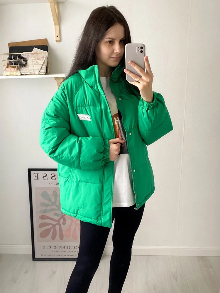 Winter Women Jacket Parkas Coat New Sports Style Thick Warm padded Coat Female Winter Outwear loose Jacket parkas