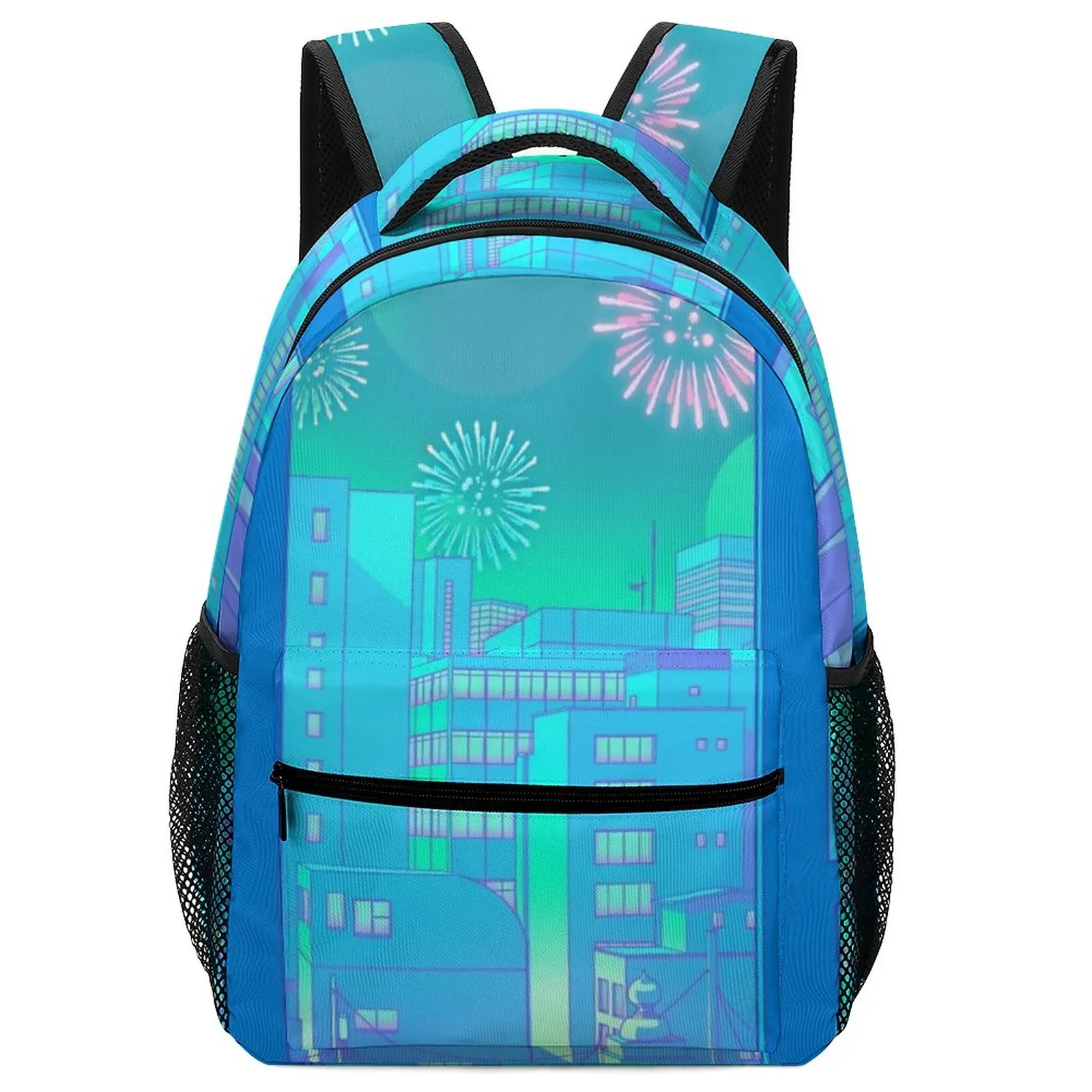 2022 New Art Shinjuku Summer Night Primary Girl School Backpack for Girls Boys Women School Bags  Backpack Women