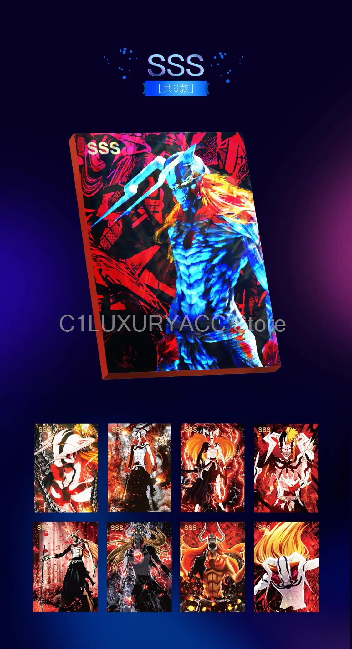 Как карточка отбеливатель карты для детей японское аниме фигурка OVERLORD кровь