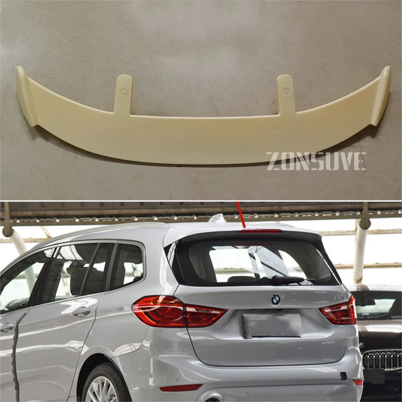 

Подходит для 2015-2019 годов BMW 2 серии F46 спойлер из АБС-пластика углеродного волокна вид хэтчбека внедорожника крыши заднего крыла корпуса комп...