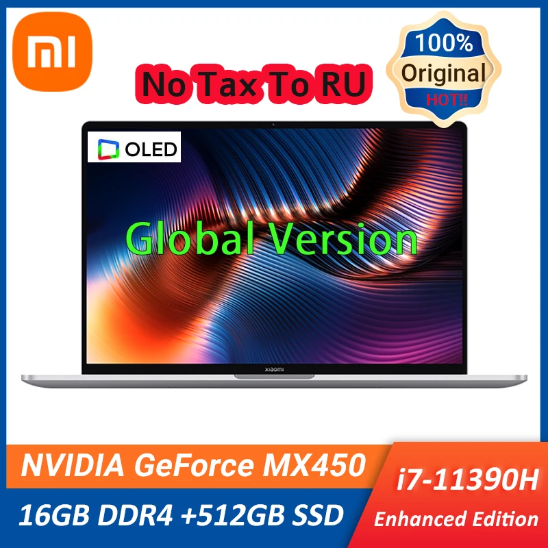 Ноутбук Xiaomi Laptop Pro 15 улучшенная версия 11 дюймов Intel i7-11390H 16 ГБ + 512 6-дюймовый ноутбук