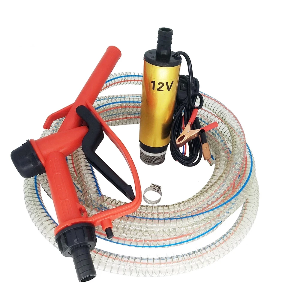 

1 Set Diesel Oil Pump 12V 24V Dispenser Refueling Gun Combination Set Electric Submersible Pump