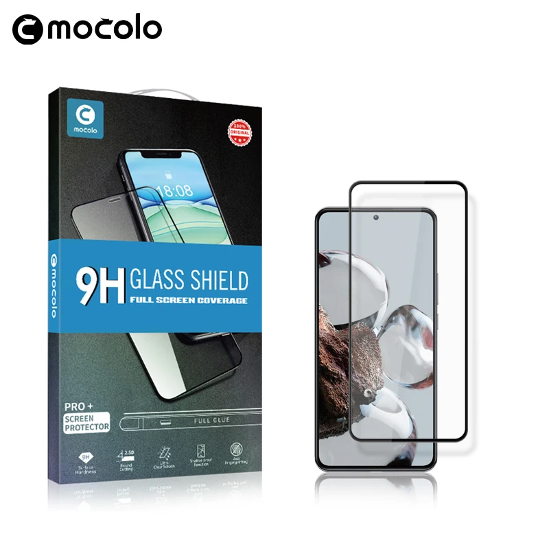 

for Redmi Note 12 Discovery Screen Protector Mocolo 9H Full Glued Tempered Glass for Redmi Note 12 Pro Speed Screen Protector