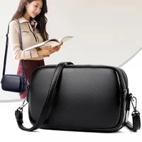 contracted wind small temperament elegant womens single shoulder bag texture flexible leather fabric exquisite and comfortable