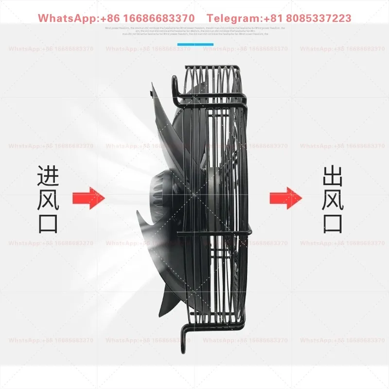 Фото Вентилятор осевой трехфазный асинхронный с внешним ротором Weiguang для охлаждения компрессоров холодильных установок и конденсаторов холодильных камер №3