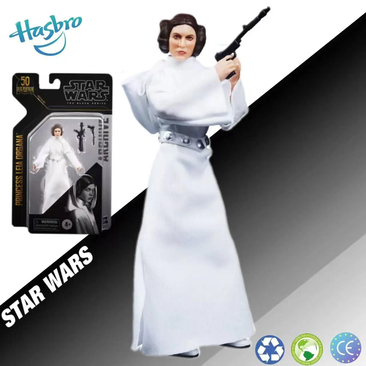 

Asli Hasbro Star Wars Seri Hitam Arsip Putri Leia Organa 6 "Figur Aksi Koleksi Model Hadiah Mainan